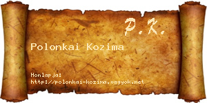 Polonkai Kozima névjegykártya